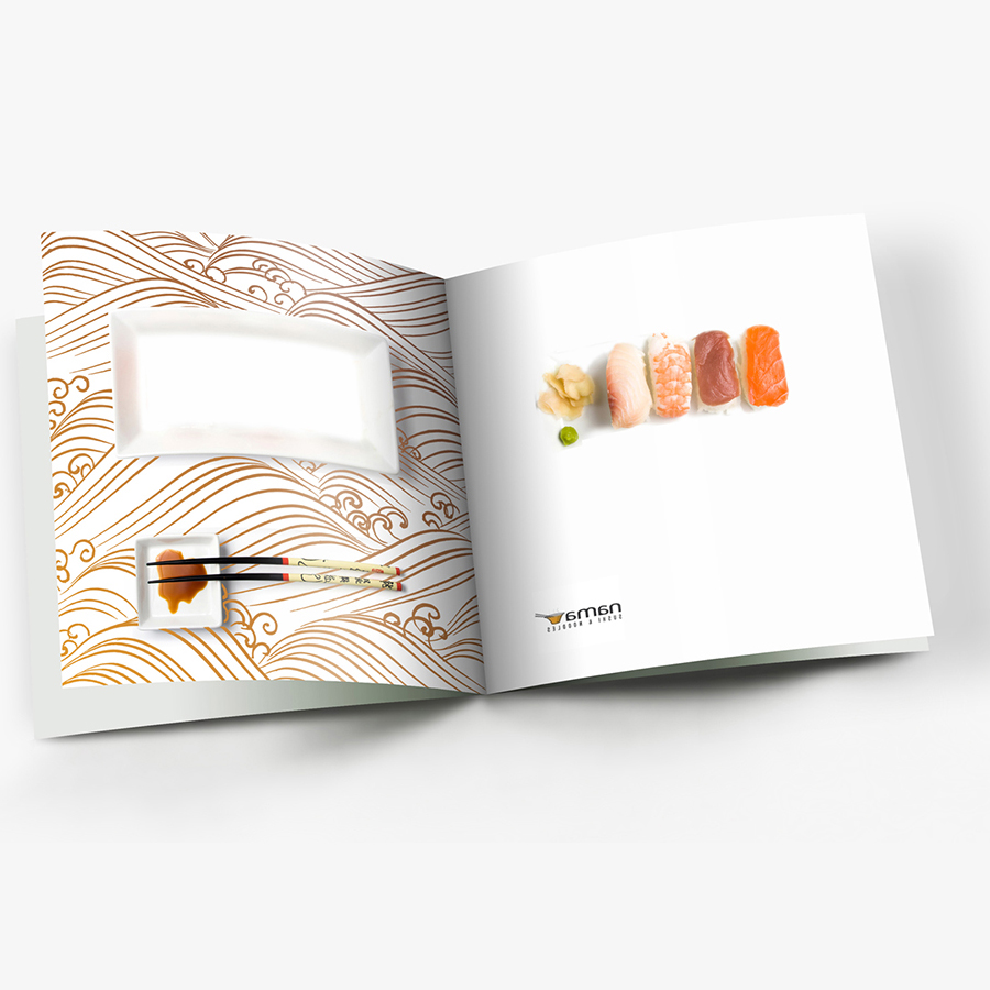Magasinannonse — sushi-side åpen