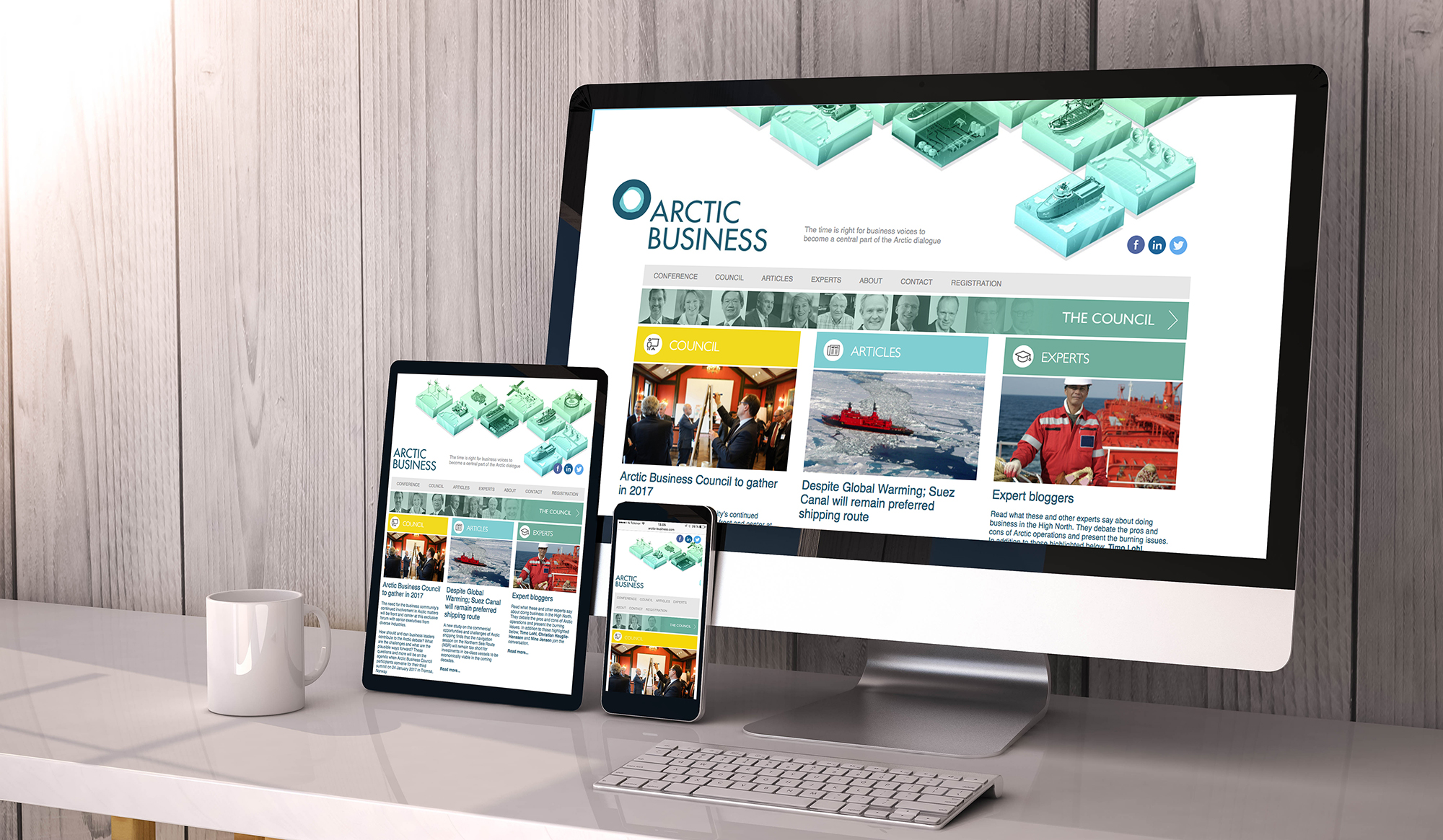 Arctic Business responsivt nettsted